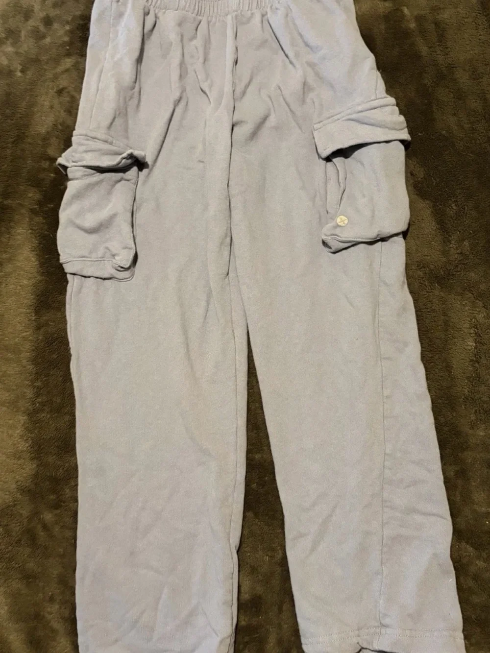 RBX Light Gray Cargo Sweatpants for Kids